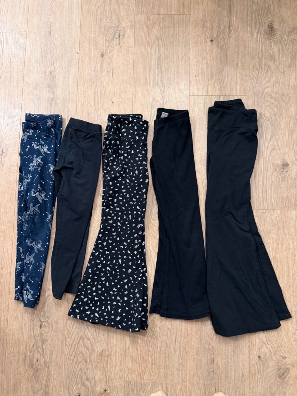 Girls Navy and Black Mixed Leggings Lot
